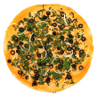 Spinach chicken sausage pizza