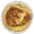 Spinach, onion, and feta quiche
