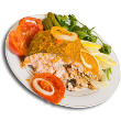 Spinach-stuffed sole