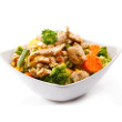 Stir-fried chile beef and broccoli