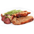 Stuffed turkey meatloaf