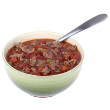 Sweet potato chili with avocado