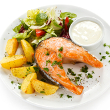 Teriyaki pineapple salmon