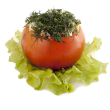 Tuna salad stuffed tomatoes