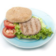 Turkey burgers with mango chutney