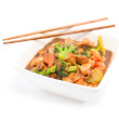 Vegetable and turkey stirfry