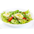 Watercress salad with eggs and chive-caper vinaigrette