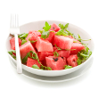 Watermelon and arugula salad